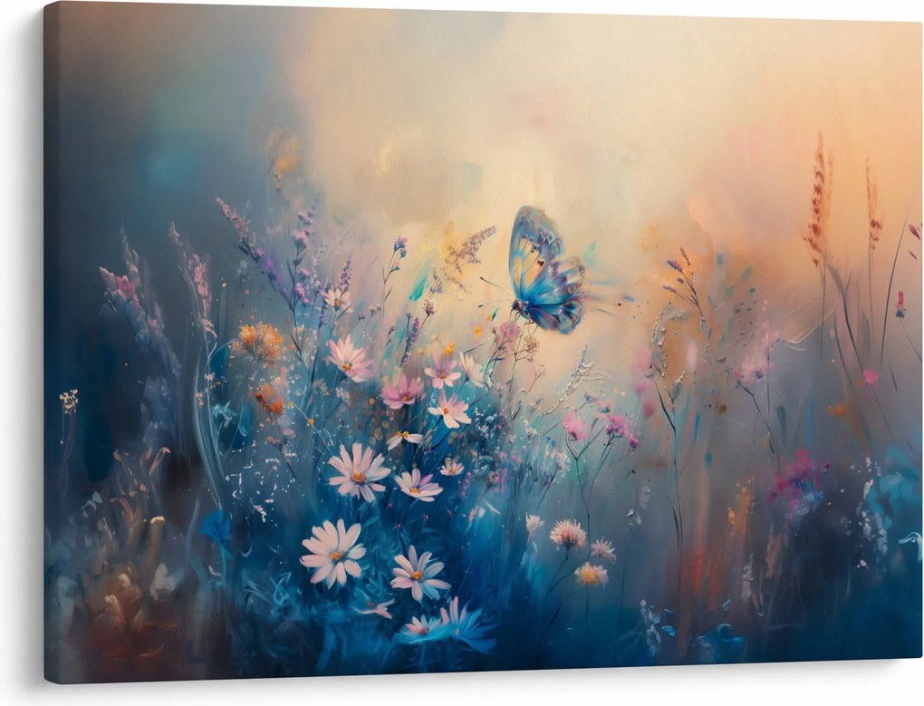 Kép - Rét pillangóval (70x50 cm)