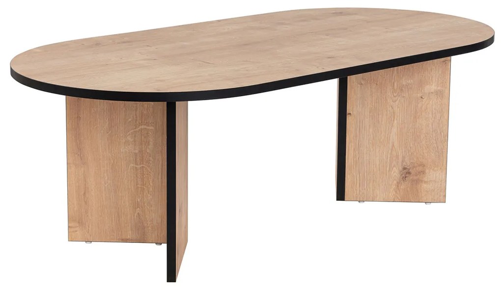 Dohányzóasztal Sable Sapphire Oak Fekete