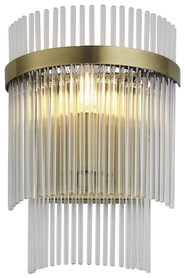 Endon 99168 - Fali lámpa MARIETTA 1xE14/6W/230V réz/átlátszó