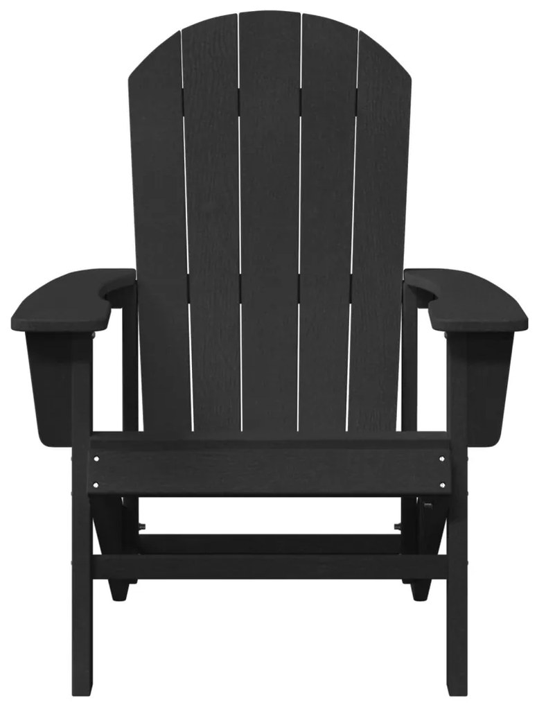Adirondack szék fekete 74x82x91 cm HDPE