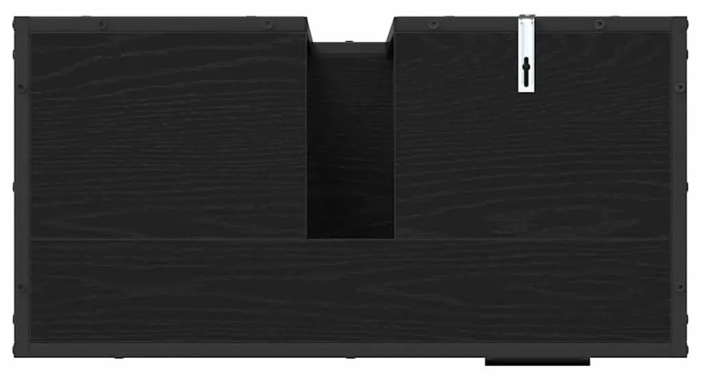 Fürdőszoba bútor szett 2 pcs Musta tammi 65 x 33 x 60 cm