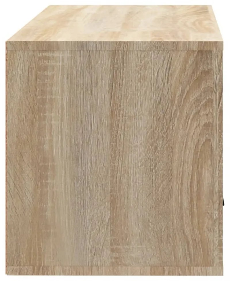 sonoma tölgy szerelt fa fali cipőszekrény 70 x 35 x 38 cm