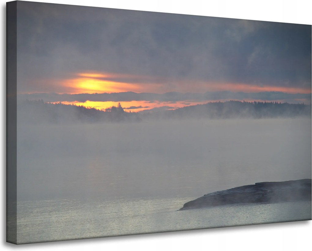 Vászonkép Természet Lenyugvó nap 90x60 cm