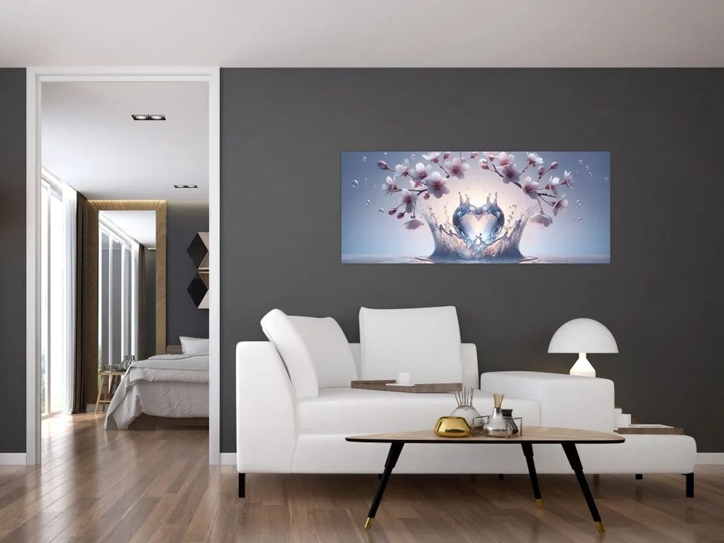 Kép - Gyémánt szív (120x50 cm)