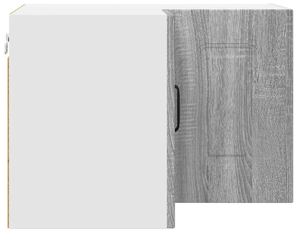 Fali konyhaszekrény Szürke Sonoma 57 x 57 x 40 cm Faanyag