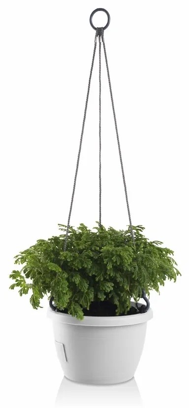 Gardenico Marina önöntöző felakasztható virágtartó fehér, átmérő: 25 cm