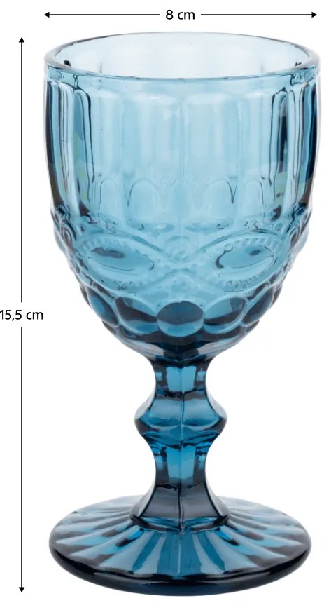 4 darabos borospohár készlet, 240ml, SAVOY TYP 3