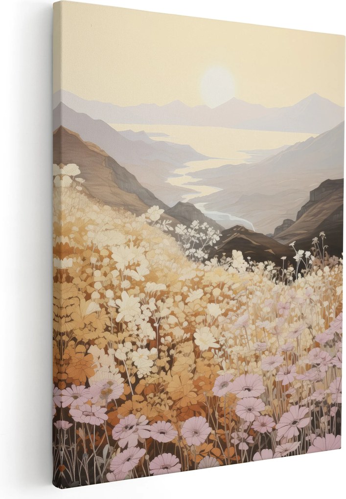 Vászonkép Virágok Rét Tisztás A Nappaliba Vászonkép Falikép *többféle minta