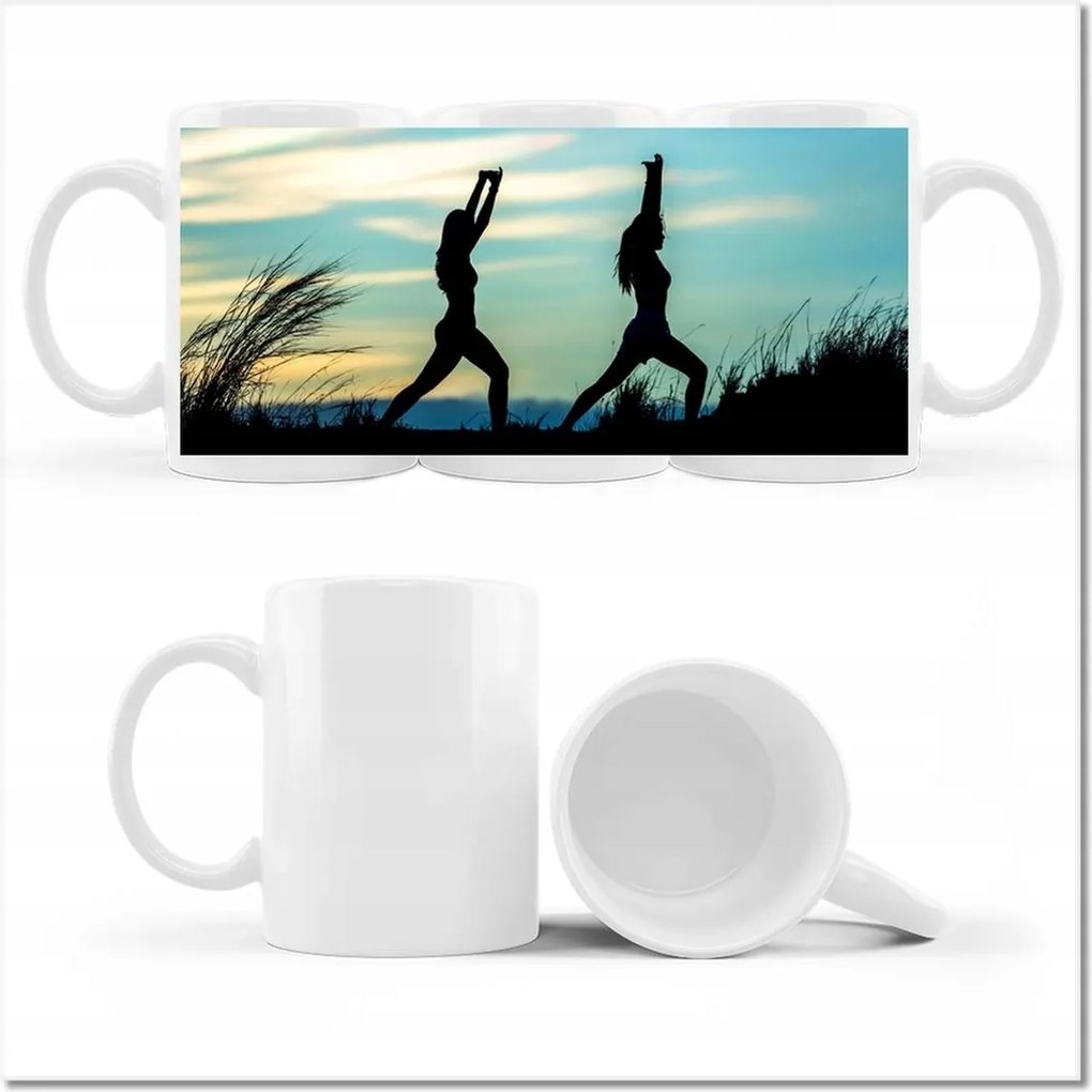 Bögre fényképpel Reggeli jóga