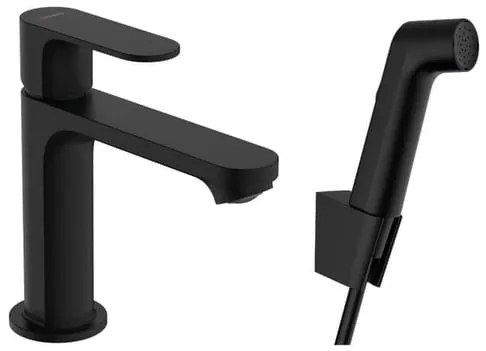 Mosdó csaptelep Hansgrohe Rebris S bidé zuhannyal matt fekete 72215670