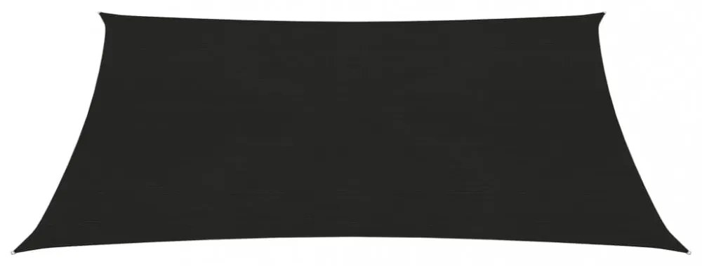 fekete HDPE napvitorla 160 g/m² 3 x 4 m