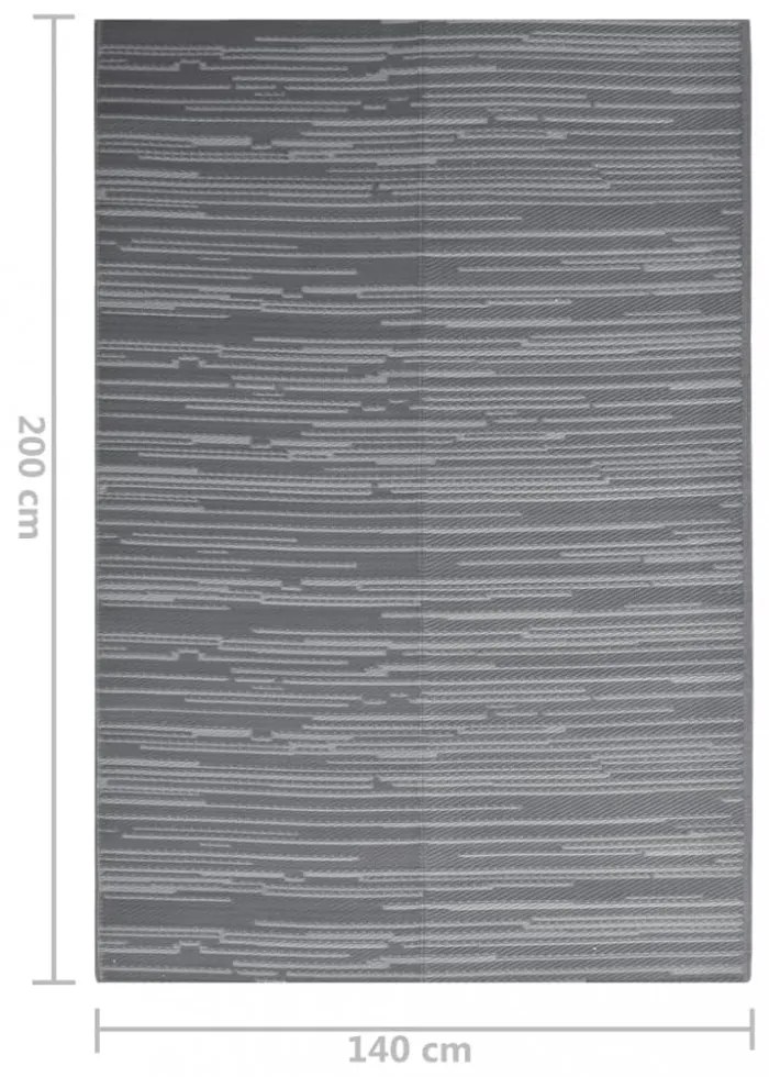 kültéri szőnyeg ARAKIL antracit 140x200 cm PP