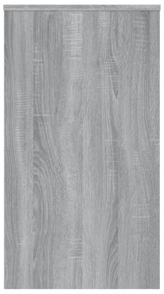 szürke sonoma színű szerelt fa íróasztal 90x40x72 cm