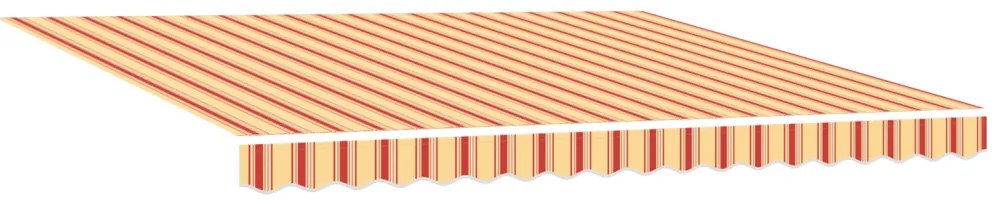 Automatikus Behúzható Árnyékoló LED Sárga és Narancs 400x300 cm