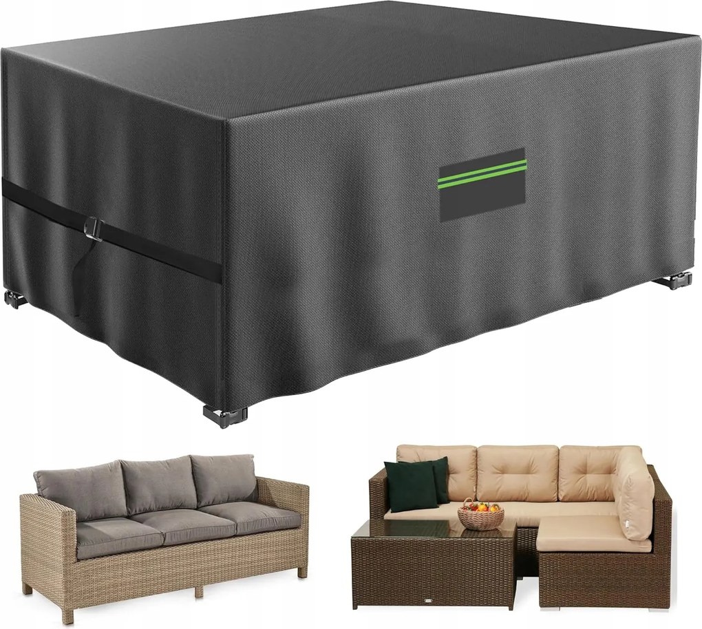 Vízálló huzat kerti bútorokhoz 420D Oxford Téli 125x125x75