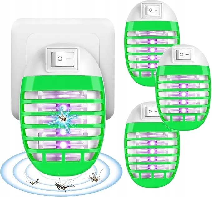 Elektromos szúnyogriasztó lámpa otthonra 4 db-os szett,