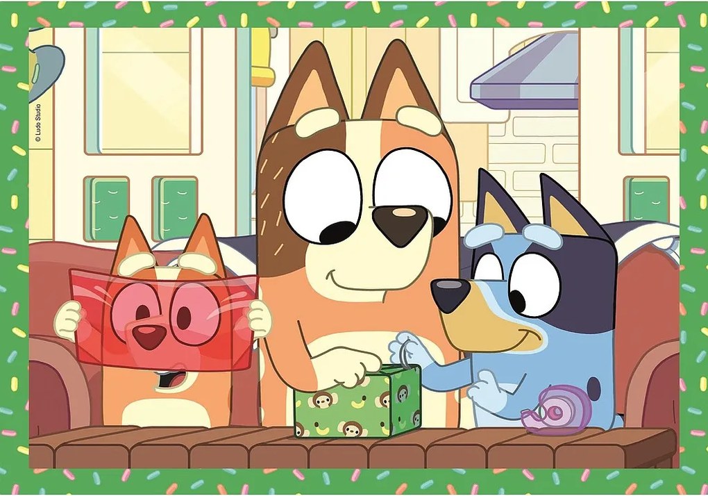 Bluey Play All Day 4 az 1-ben puzzle Clementoni