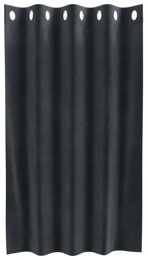 Függönyök függönyökkel 2 pcs Sötétszürke 140 x 140 cm Bársony