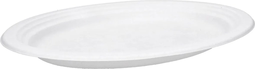 Ptc ovális eldobható tányér fehér 32cm 50db