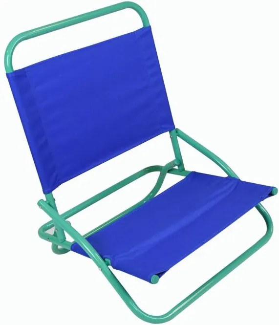 Strand összecsukható szék PVC kék-zöld