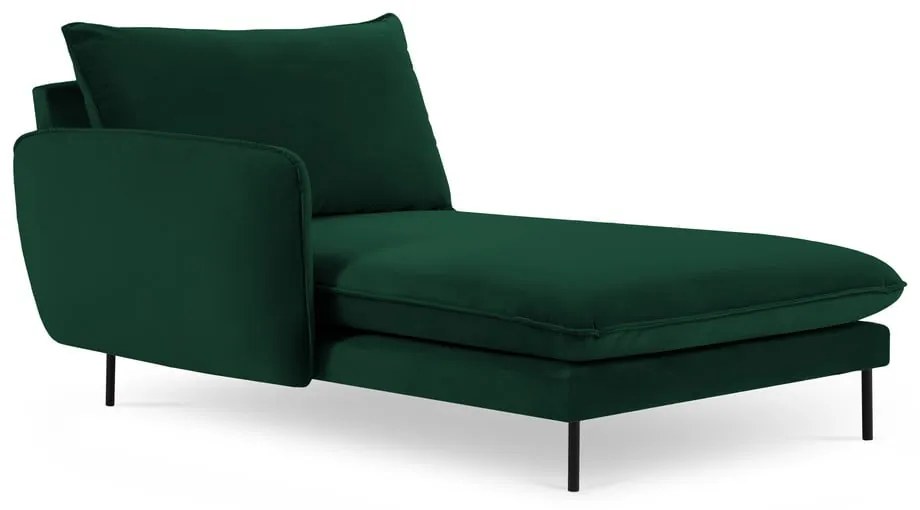Sötétzöld bársony heverő (bal oldali) Vienna – Cosmopolitan Design