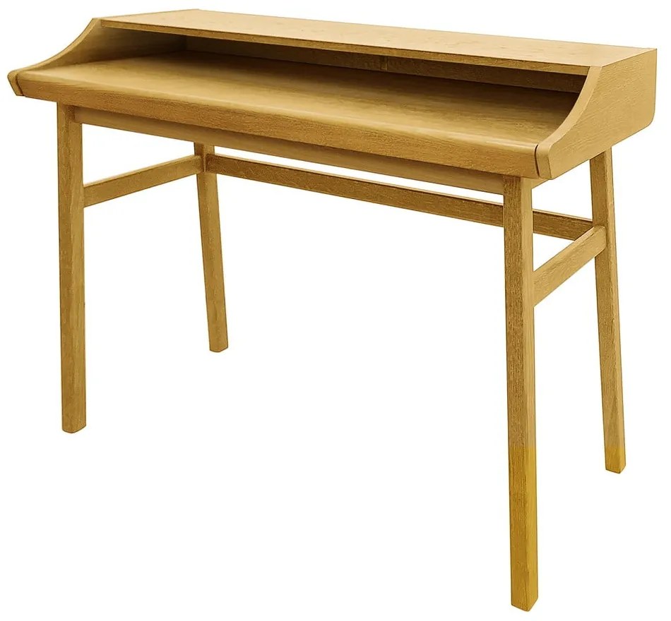 Szekreter típusú íróasztal tölgyfa dekorral 44x115 cm Carteret – Woodman