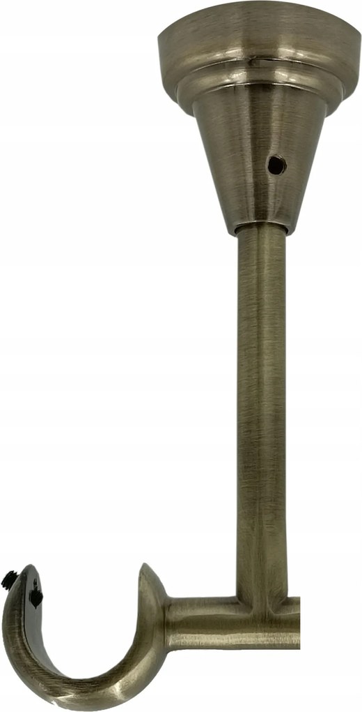 Mennyezeti Függönykarnis Tartó Szimpla Fém 19mm Arany Antik