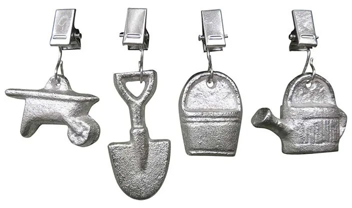 Öntöttvas csipeszes terítőnehezék, szerszámos