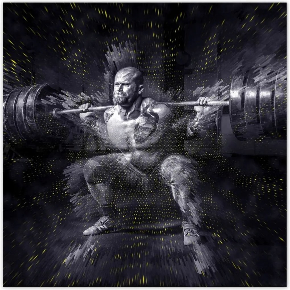 Poszterek 100x100 Strongman Edzőterem Erő