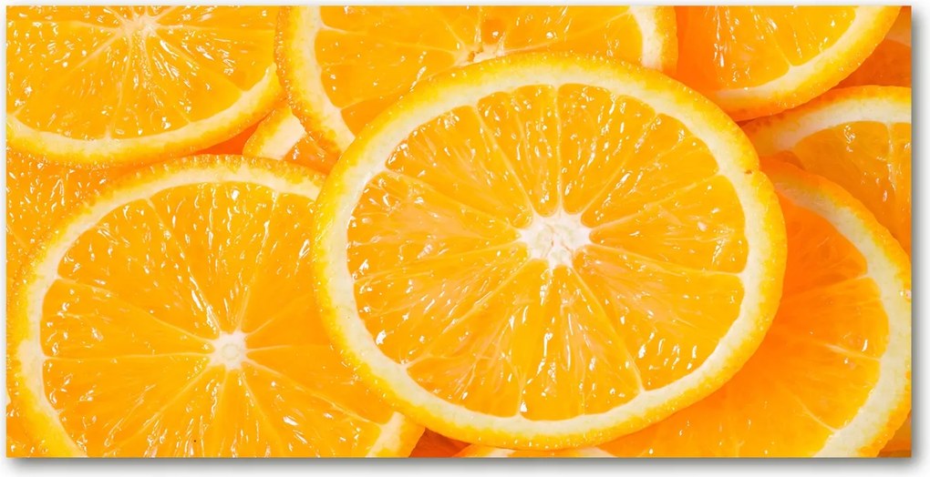 Fotó üvegkép Narancs szeletek 140x70