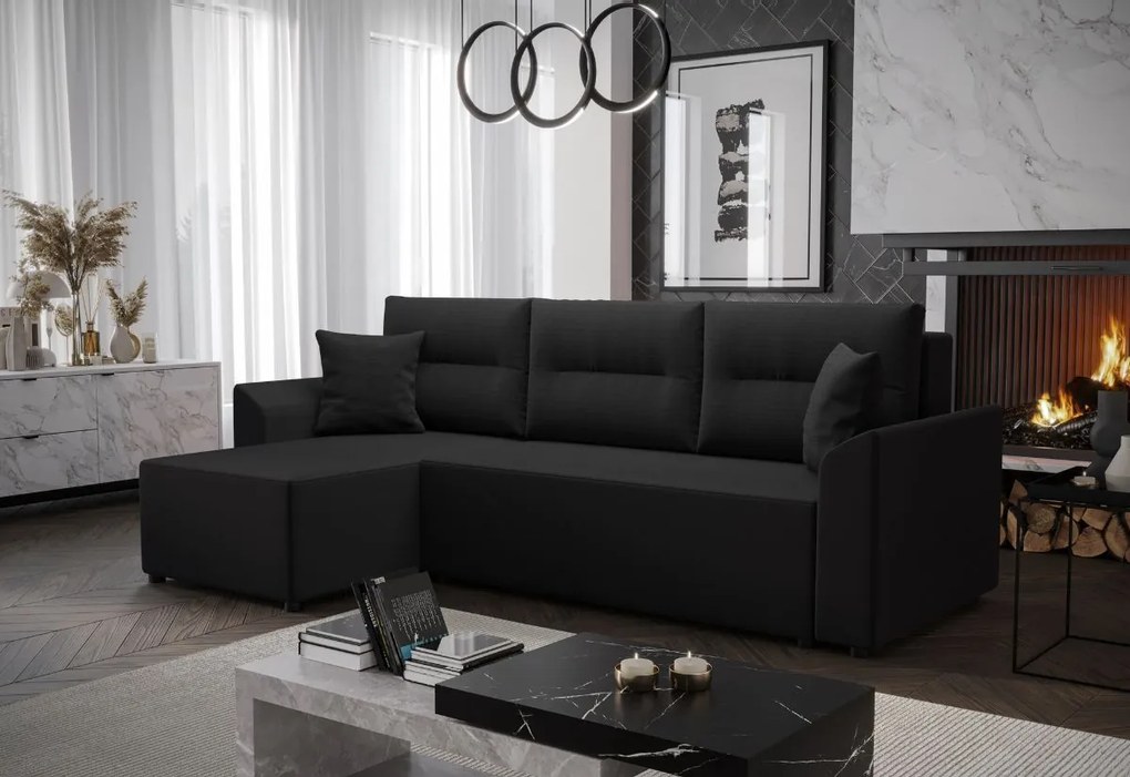 LORINA ágyazható sarok ülőgarnitúra, 230x89x140, kornet 02