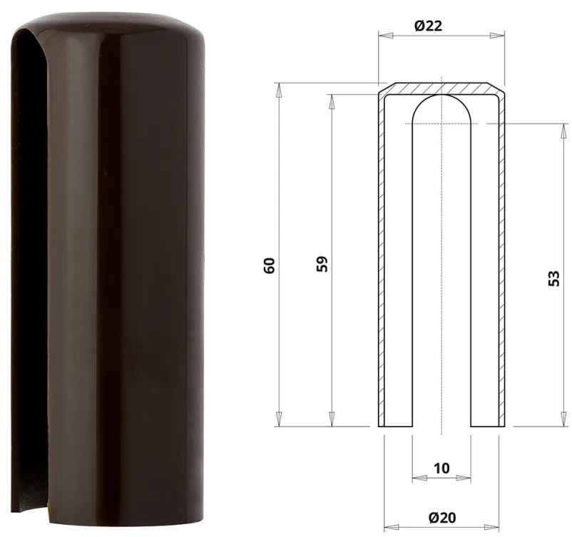 Otlav pánttakaró 3D 20 barna műanyag