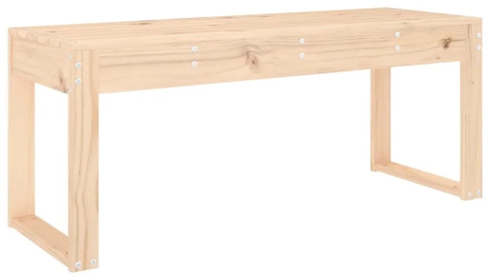 tömör fenyőfa kerti pad 110x38x45 cm