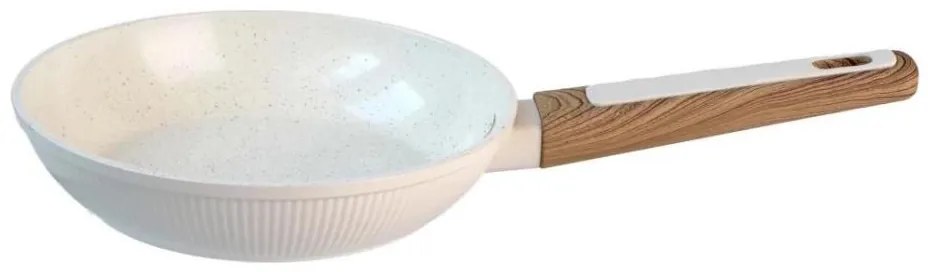BIANCO 28 cm-es serpenyő, krémszínű/barna