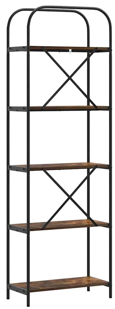 Könyvespolc Füstölt tölgy 60 x 30 x 183 cm Faanyag