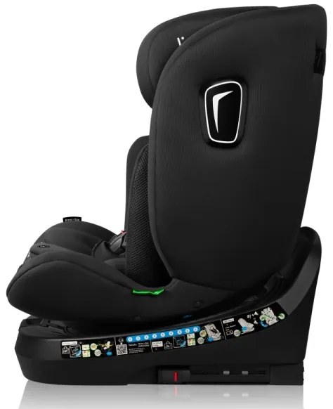 Lionelo - Forgatható BRAVE i-Size autósülés bázissal 40-150 cm fekete karbon