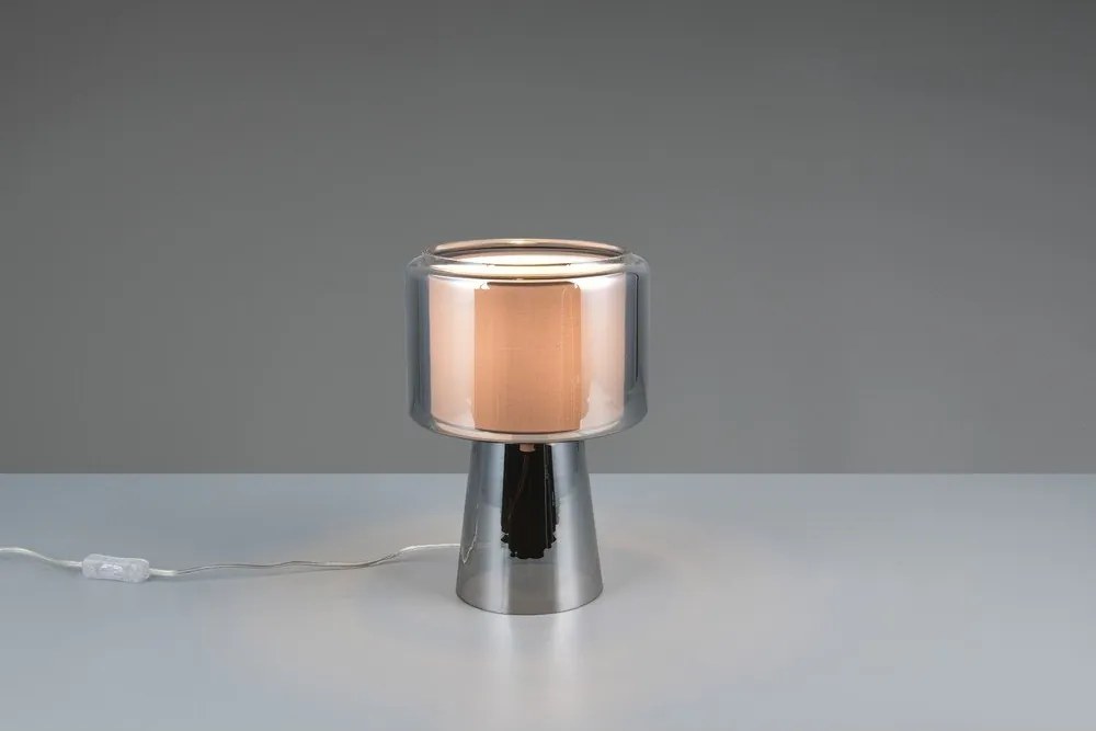 Szürke asztali lámpa (magasság 29 cm) Rocka – Trio