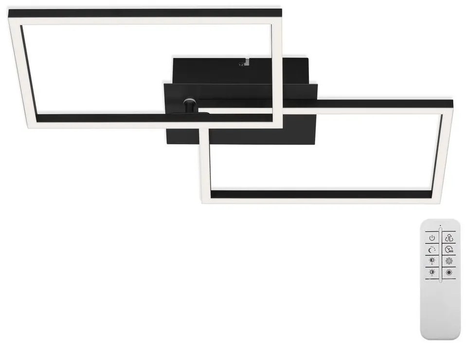 Briloner 3149-018 - LED Dimmelhető felületre szerelhető csillár FRAME 2xLED/15W/230V + távirányító