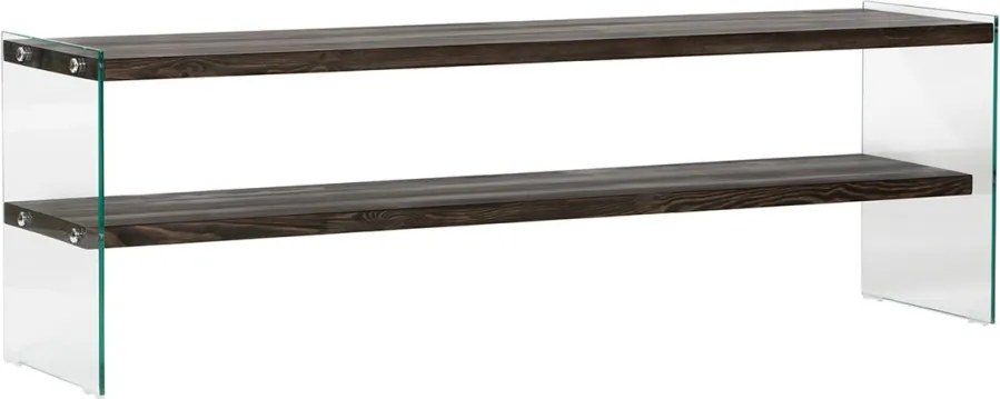 Aqua üveg TV-állvány, antracit, 140 cm