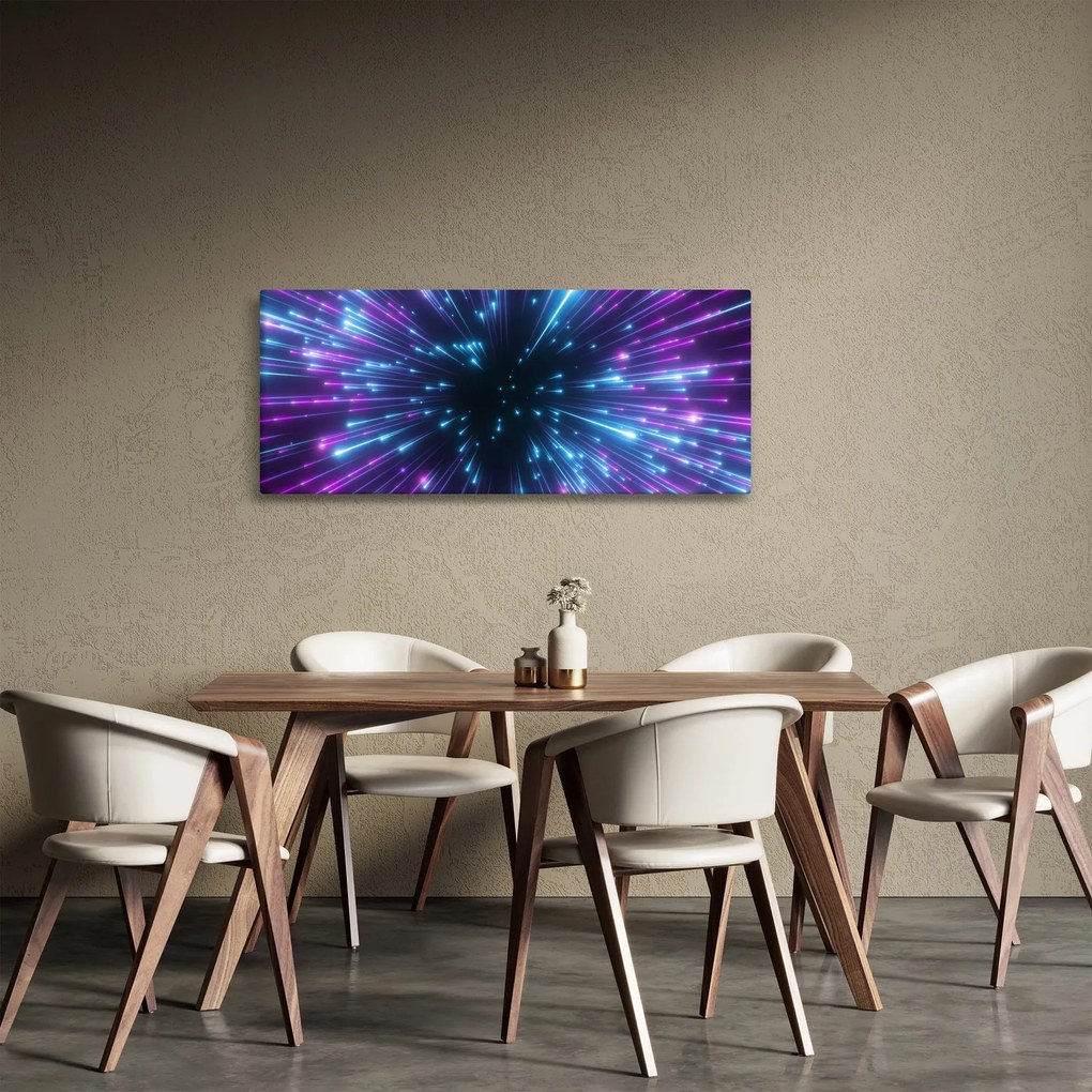 Kép - Neon tér (120x50 cm)