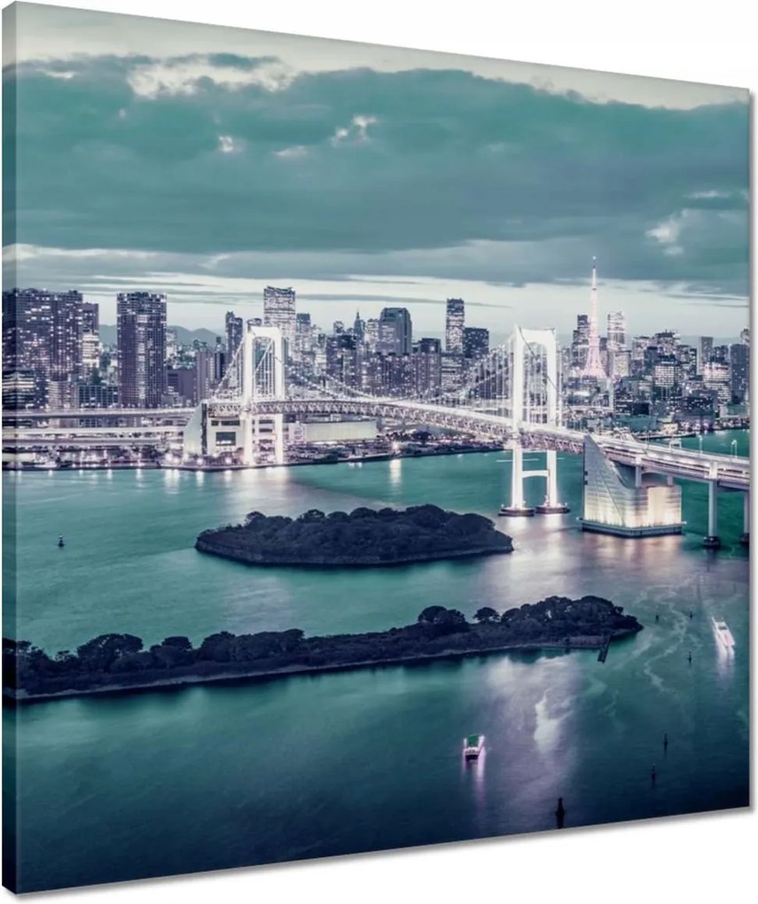 Vászonkép 50x50 Szivárványhíd Japánban