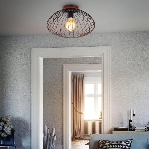 B.K. Licht 1471 - Csillár RETRO 1xE27/40W/230V réz