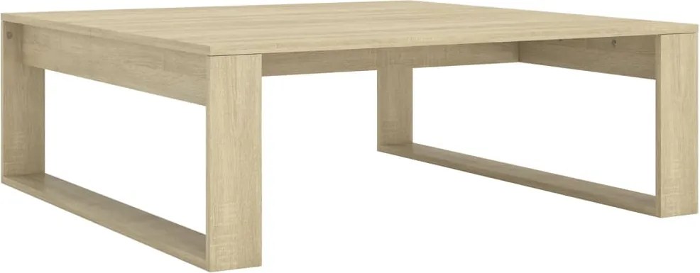 vidaXL sonoma tölgy színű szerelt fa dohányzóasztal 100 x 100 x 35 cm