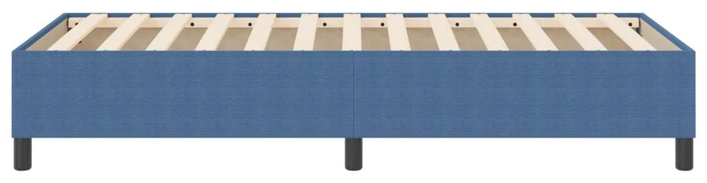 Boxspring Ágy Kék 80x200 cm Cordurany Anyag