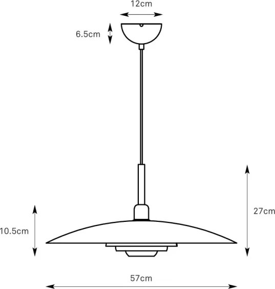 Markslöjd 108877 - Kábeles függőlámpa PINY 1xE27/60W/230V, átmérő 57 cm, bézs