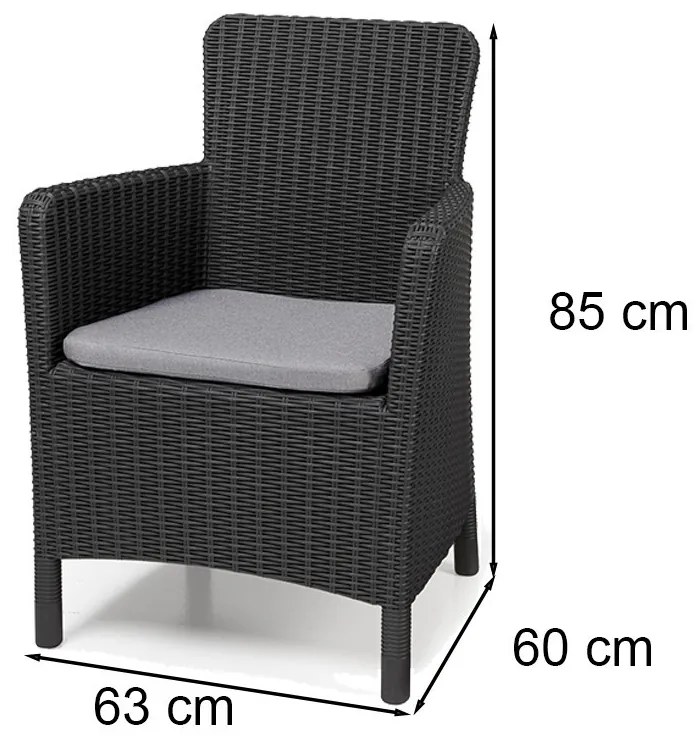 Trenton műrattan kerti fotel