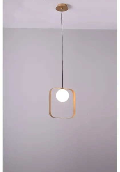 Csillár zsinóron TULA 1xG9/28W/230V szögletes arany