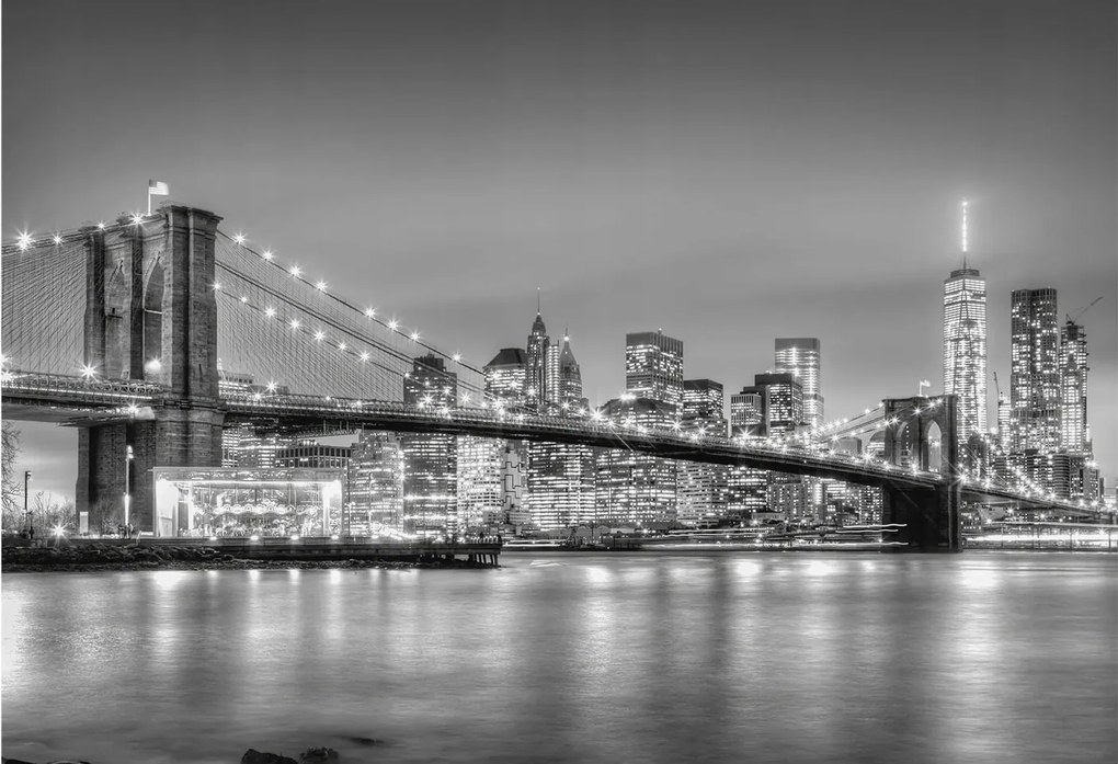 Fotótapéta Flizelin Hálószoba Nappali Híd metropolisz 152x104 Ragasztó