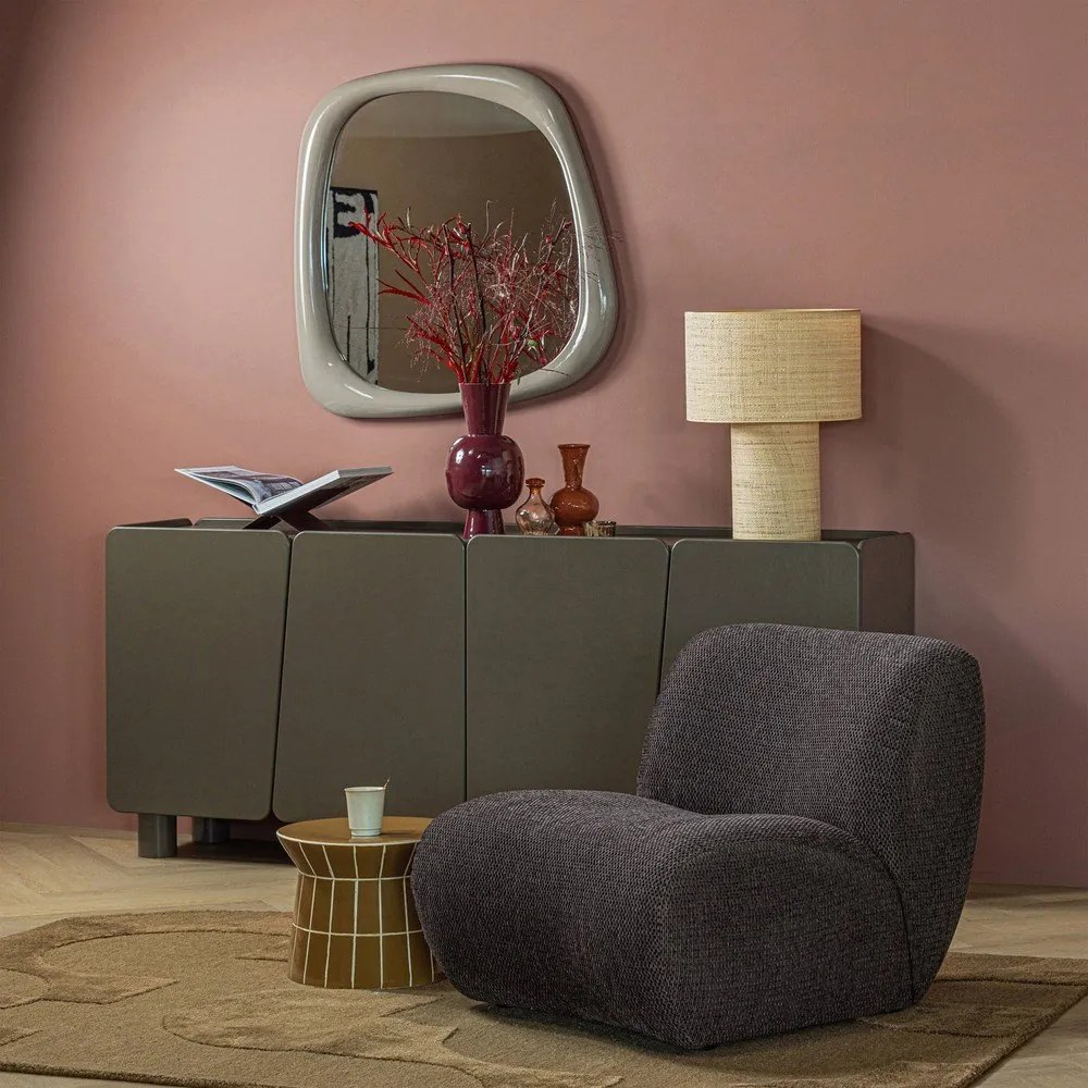 Kerámia kerek tárolóasztal ø 38 cm Plu – WOOOD