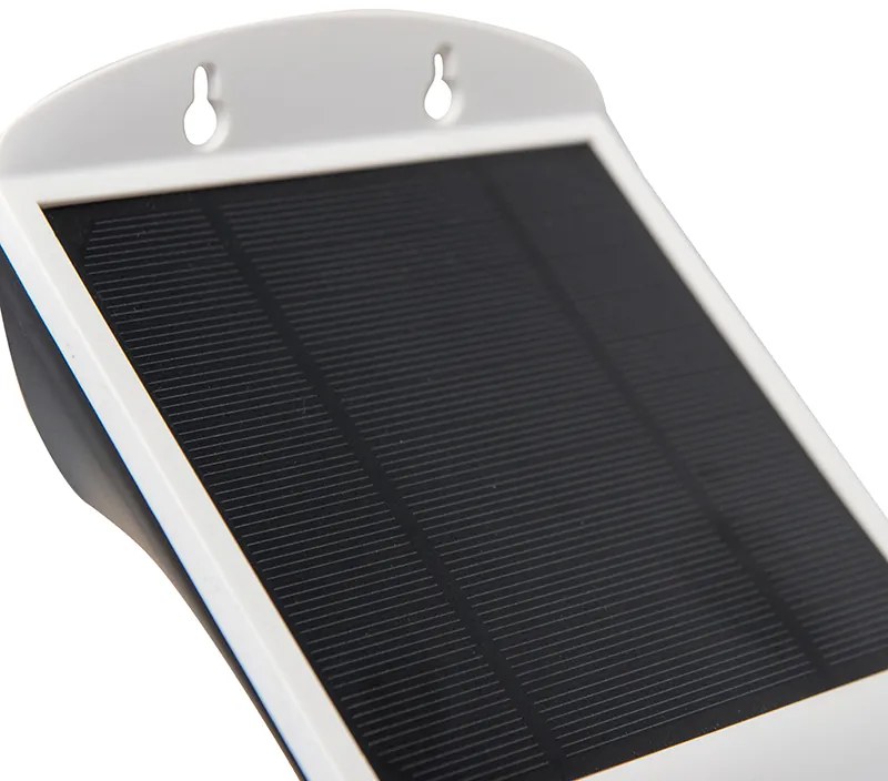 Kültéri fali lámpa fehér 21,5 cm fényerő-szabályozóval és mozgásérzékelővel napelemes - Daya